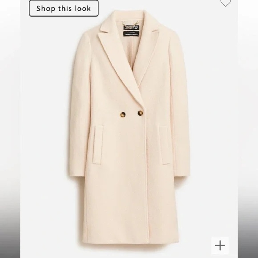 J Crew Daphne Coat 100% wool